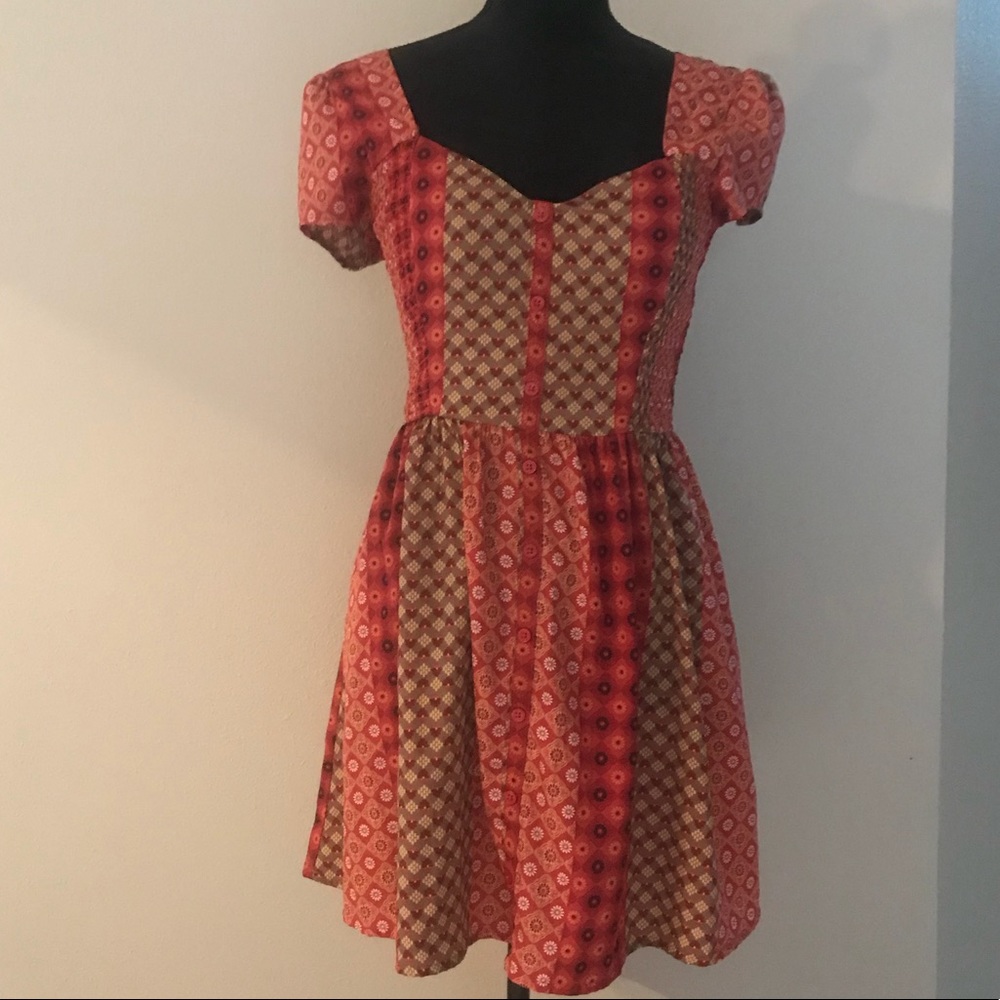 Red festival dress